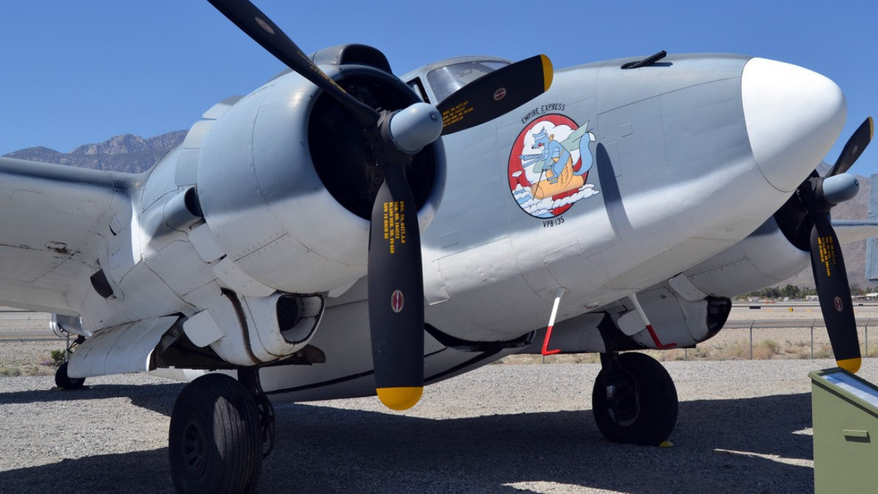 Lockheed PV-2 Harpoon - Warbird Wednesday Episode 44, grey and white airplane, empire express, flight